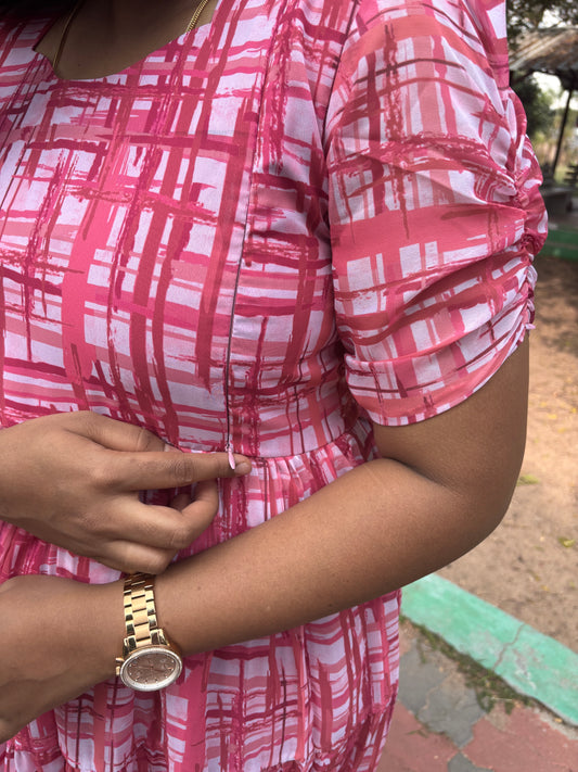 Rosy Weave β Maternity & Feeding Dress