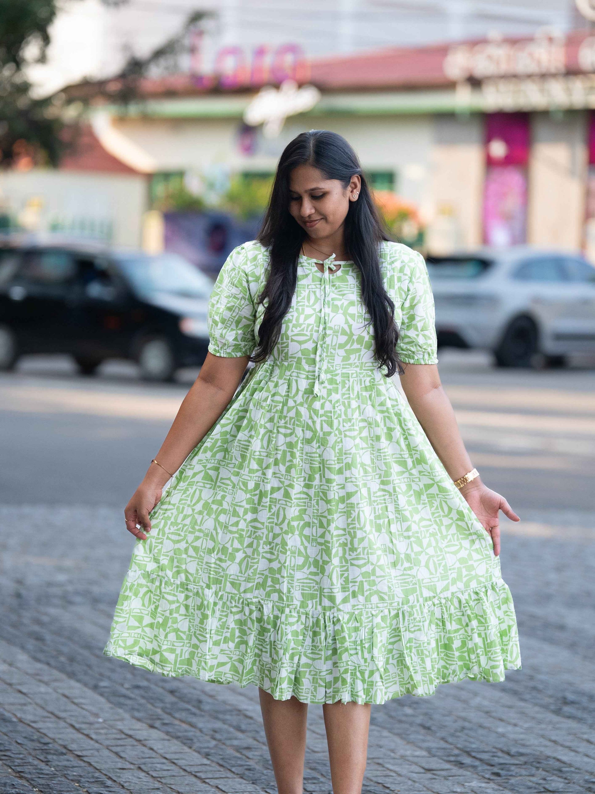 Mint Muse Maternity Feeding Dress