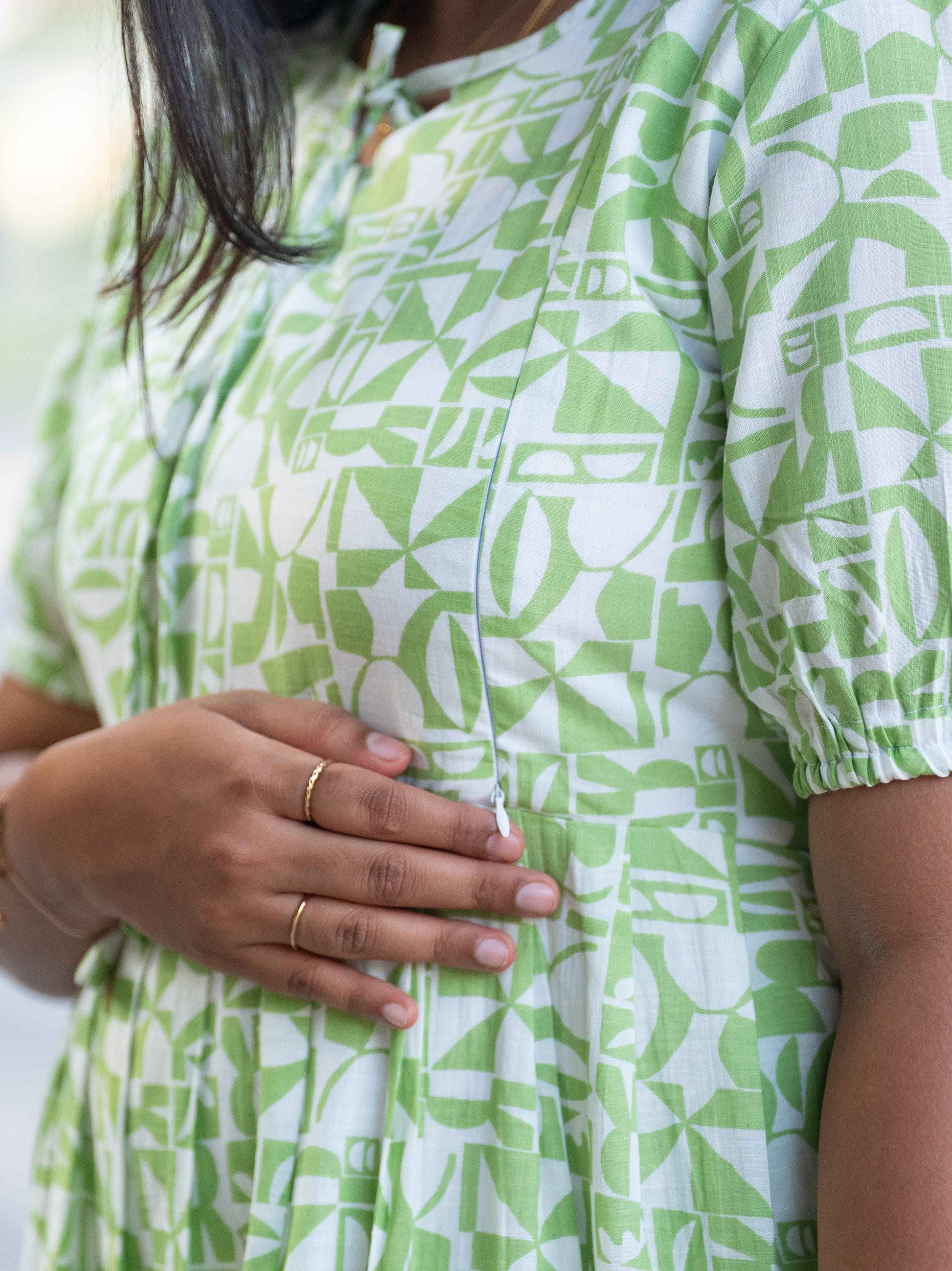 Mint Muse Maternity Feeding Dress