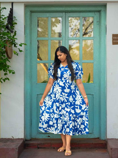 Whispering Petals Maternity Feeding Dress