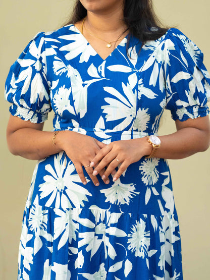 Whispering Petals Maternity Feeding Dress